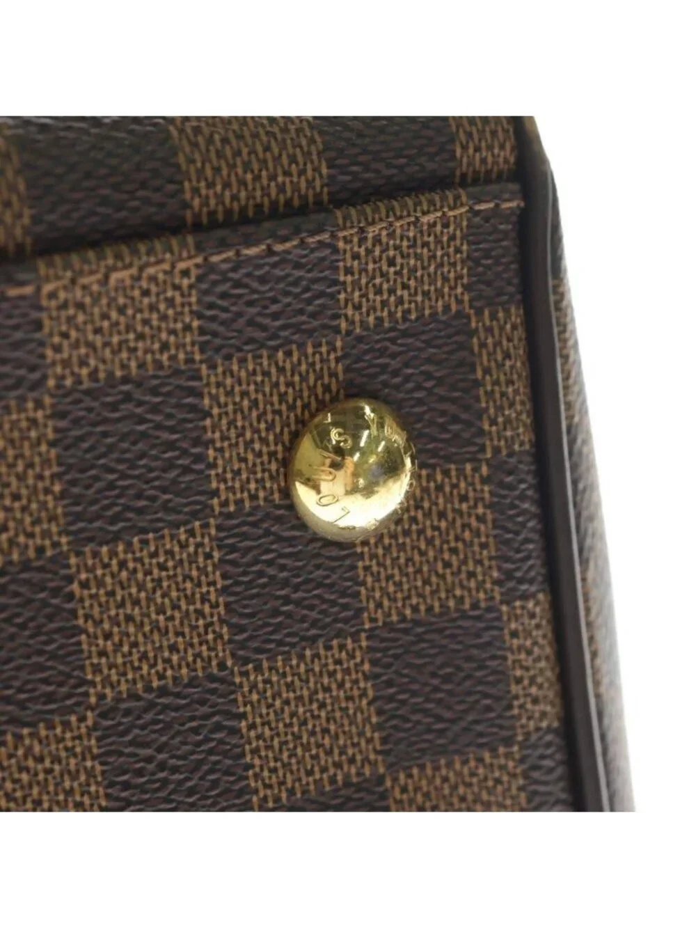 Louis Vuitton Damier Trevi PM Shoulder Bag Leather Brown